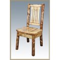 Montana Woodworks Montana Woodworks MWGCKSCN Glacier Country Side Chair  Dining or Desk Standard Wooden Seat MWGCKSCN